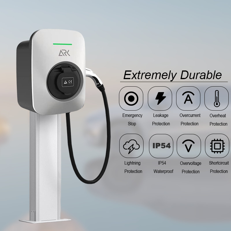 Dynamic Load Balancing Car Wallbox EV Charger Portable 7kw