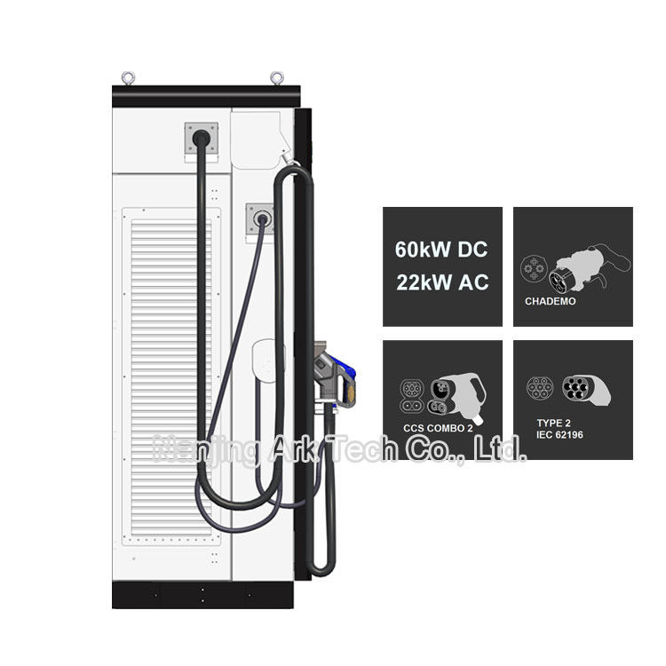 120KW Three Plug Fast Charging Stations For Electric Cars OCPP